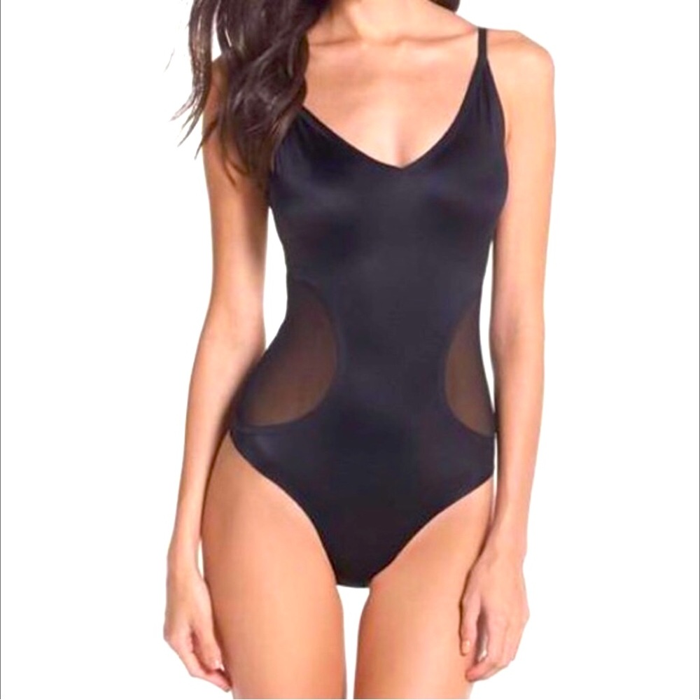 Sam Edelman Bonded Bodysuit Women Color Black Size L